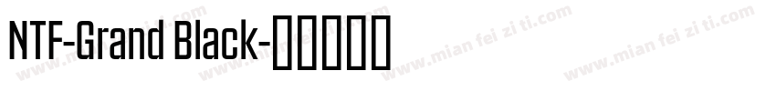 NTF-Grand Black字体转换